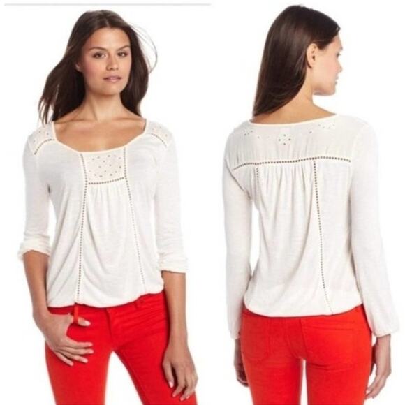 Lucky Brand Cream Colored Blouse - Picture 1 of 7